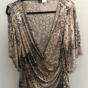 Cold Shoulder Sparkle Blouse